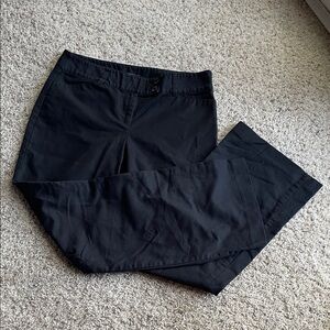 Ann Taylor Classic Everyday Black Wide Leg Dress Pants Trousers Size 10